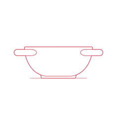 Objects Serving Bowls Ikea Lokalt Serving Bowl 5 Inch Line Tracing Svg Vector, Free Vectors File